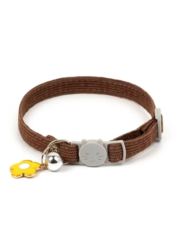 Набор ошейников для кошек, оранжевый, коричневый