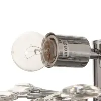 Люстра BayerLux &laquo;Цветы&raquo;, 3&times;40 Вт, Е27, хром, 42&times;42&times;18 см