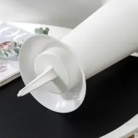 Ваза для цветов, 2.8 л, d=19 см, h=40 см, пластиковая, белая