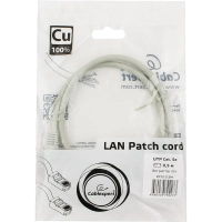 Патч-корд UTP Cablexpert PP10-0.5M кат.5e, 0.5м, литой, (серый)