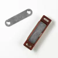 Магнит мебельный M002BR, 60×13, средний, коричневый