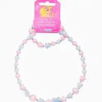 Набор детских украшений &laquo;Выбражулька. Кристалл&raquo;, 2 предмета: бусы 35 см, браслет, d=6 см, розовый, голубой