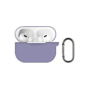 Чехол для AirPods Pro 3 с карабином №7 Purple