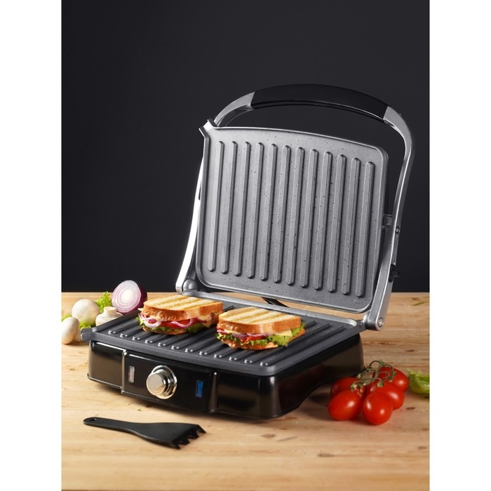 Гриль электрический Galaxy LINE GL 2961, 2200 Вт, мраморное керамическое покрытие, серый