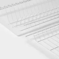 Сушилка для посуды с поддоном для шкафа 60 см, 56.5&times;25.6 см, белая