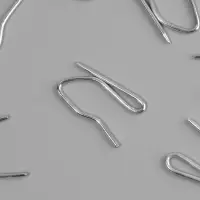 Крючки для штор, 1.8×3 см, 10 шт., цвет серебряный