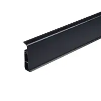 Плинтус напольный &laquo;Деконика&raquo;, 2200&times;70 мм, цвет 007 чёрный