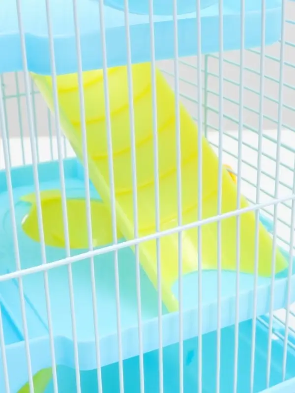 Клетка для грызунов &laquo;Пижон&raquo;, 31&times;24&times;40 см двухэтажная. с наполнением, голубая