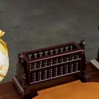 Набор настольный, органайзер 6 в 1, с визитницей и часами, вишня