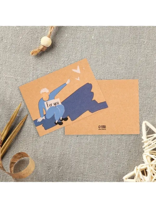 Мини открытки для бизнеса &laquo;Самое нужное&raquo;, крафт, 10 шт., 8&times;6 см