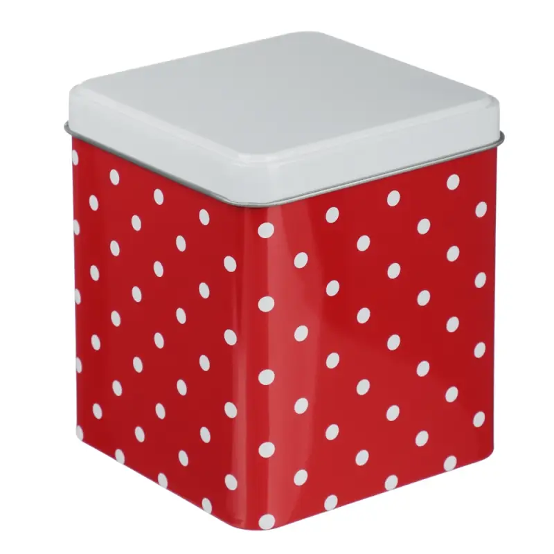 Банка для сыпучих продуктов тм VETTA, Горошек, 10x10x12см, жесть