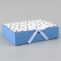Коробка подарочная самосборная Only for you, 20&times;18&times;5 см, с лентой