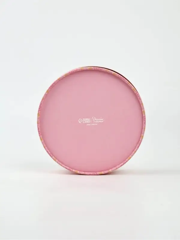 Коробка подарочная тубус с окном &laquo;Розовые цветы&raquo;, 16&times;16&times;5 см