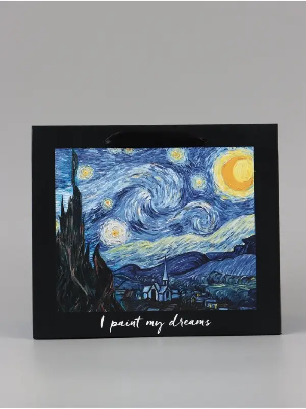 Пакет подарочный ламинированный, упаковка, I paint my dream, ML 27&times;23&times;11.5 см