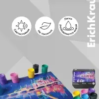 Акриловые краски 6 цветов, ErichKrause Art Spirit Pearl, 20 мл