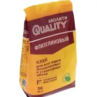 Клей обойный Quality, флизелиновый, мягкая упаковка, 200 г