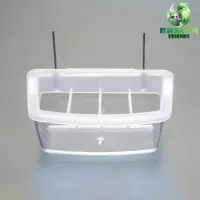 Кормушка для птиц, 11.7&times;6.3&times;5.5 см, внутренняя, с разделителем, пластик, прозрачная