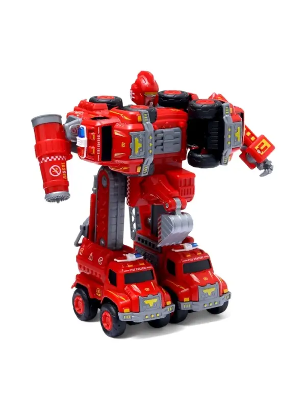 Робот-трансформер «Огнеборец» 5в1, собирается из 5 машинок, подвижные детали Робот-трансформер «Огнеборец» 5в1, собирается из 5 машинок, подвижные детали