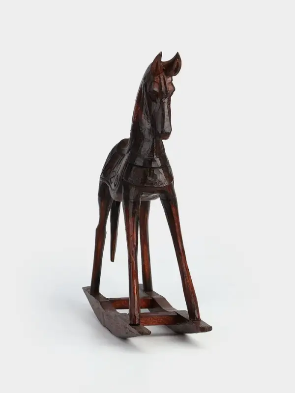 Сувенир интерьерный &laquo;Лошадка-качалка&raquo;, 42&times;12&times;43 см, дерево, коричневый