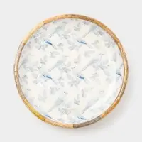 Блюдо &laquo;Синие птицы&raquo;, 25&times;25&times;4.5 см, дерево манго