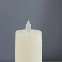 Светодиодная свеча, ночник LED RISALUX &laquo;Уют&raquo;, 3&times;AG13, белый, 5&times;5&times;11 см