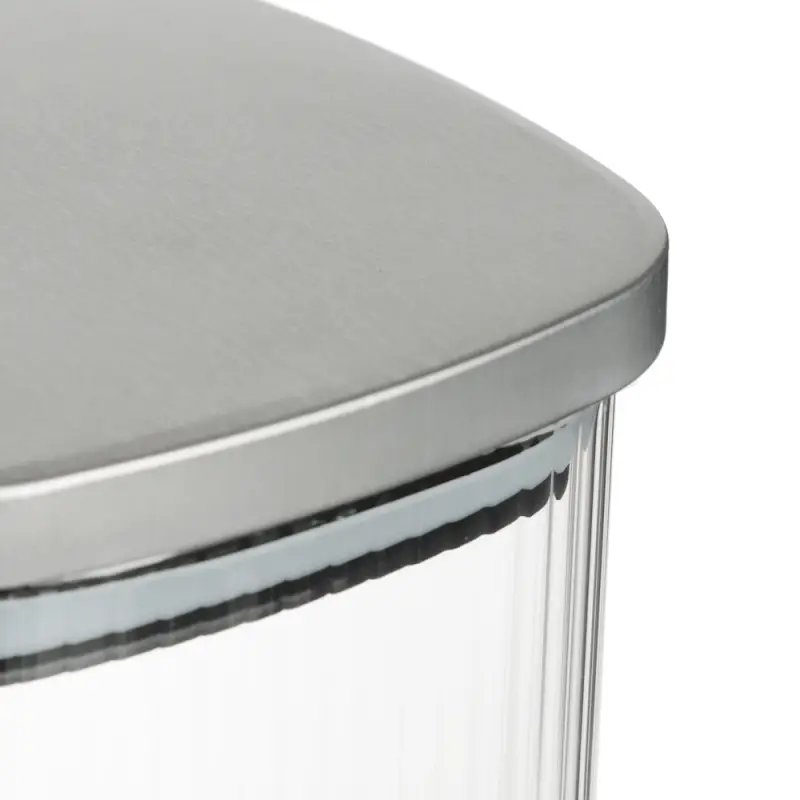 VETTA Рельеф Банка для хранения с металлической крышкой 1400мл, 18х10см, стекло