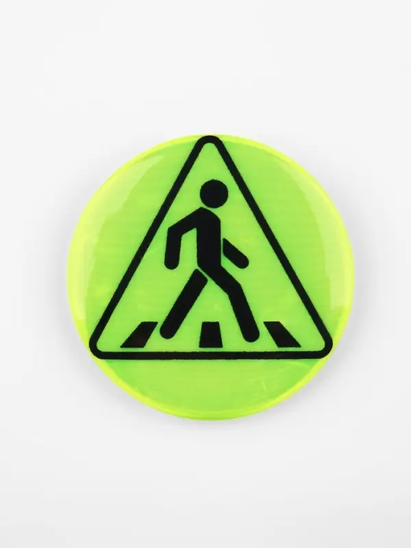 Светоотражающий значок &laquo;Пешеходный переход&raquo;, d=5.8 см, МИКС