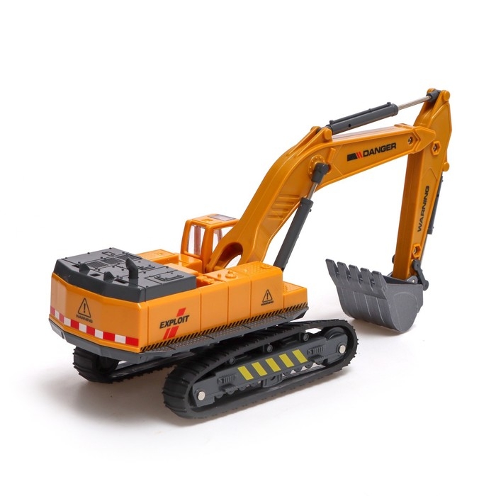 Экскаватор металлический «Стройтехника», подвижные детали, с элементами из пластика Экскаватор металлический «Стройтехника», подвижные детали, с элементами из пластика