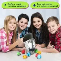 Настольная игра для детей на меткость Лас Играс KIDS &laquo;Ведро сошло с ума&raquo;, работает от батареек, 2-4 игрока, 4+