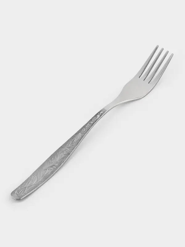 Вилка столовая &laquo;Уралочка&raquo;, длина 19.5 см, толщина 2 мм, нержавеющая сталь, серебристая