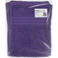 Набор полотенец махровых Luscan/бордюр 400г/м2, 40х70 фиолет, 10шт/уп