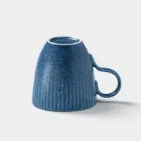 Кружка Доляна &laquo;Коралл&raquo;, 350 мл, фарфор, синяя