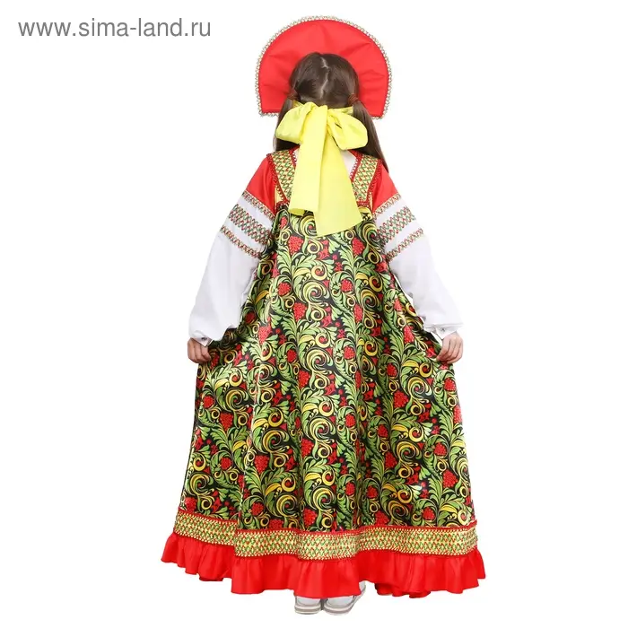 Русский народный костюм «Рябинушка» для девочки, р. 38, рост 146 см Русский народный костюм «Рябинушка» для девочки, р. 38, рост 146 см