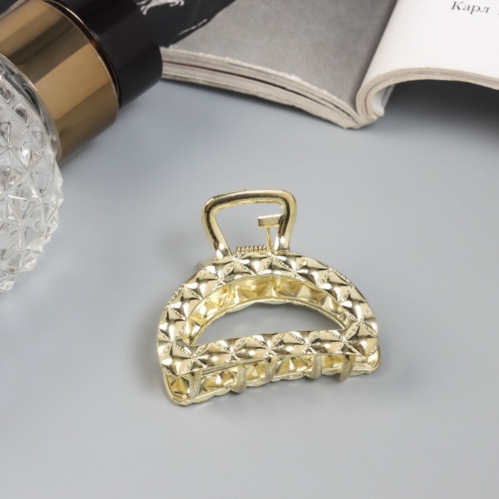 Краб для волос Краб для волос "Карэн" дуга, 4 см, золото