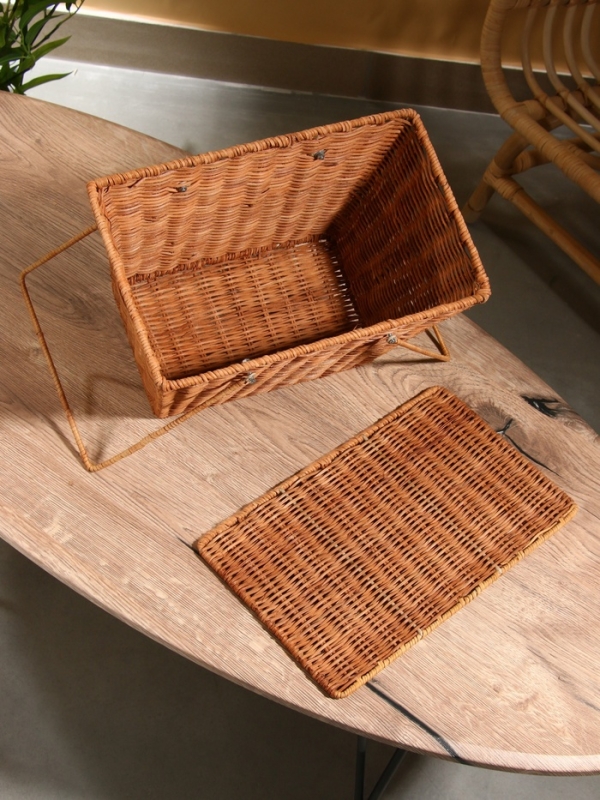 Корзина для пикника 33х20х22 см, ротанг