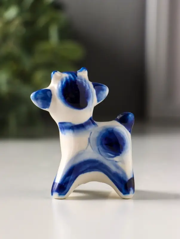 Фигурка фарфор &laquo;Сеня козлёнок&raquo;, 5.5 см, гжель