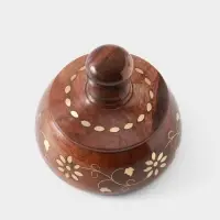 Сахарница &laquo;Ассорти&raquo;, 12&times;12&times;10 см, дерево шишам