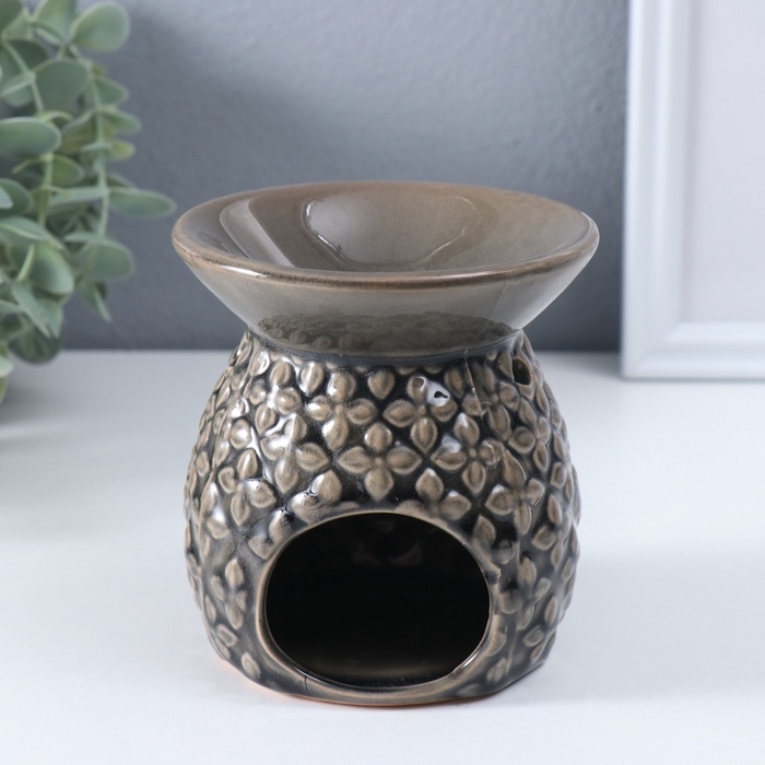 Аромалампа керамика  Аромалампа керамика "Геометрические узоры" МИКС 9х9,5х11 см