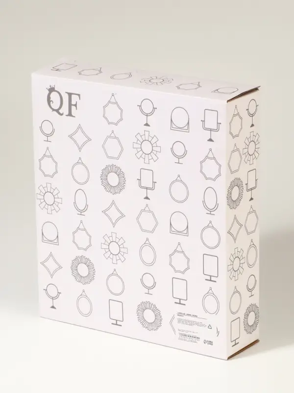 Зеркало декоративное, двустороннее, настольное, 19.5&times;33.5 см, (13.5&times;18.5 см), бежевое