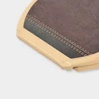 Сиденье для унитаза &laquo;Декор. Кожа&raquo;, 44.5&times;37.5 см, с крышкой, коричневое