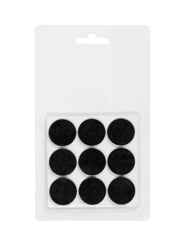 Накладка мебельная ТУНДРА, d=25 мм, круглая, коричневая, 18 шт.