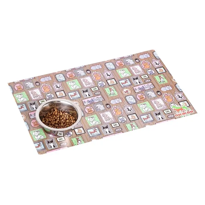 Коврик под миску  Коврик под миску "Пижон" 43 х 28 см "Портреты"