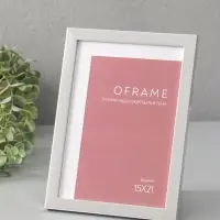 Фоторамка для фото 15х21 см "Oframe", пластик, серебро, (пластик экран)