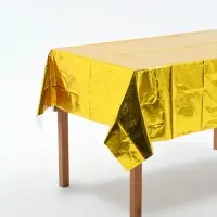 Скатерть одноразовая &laquo;Золото&raquo;, фольга, 137&times;183 см