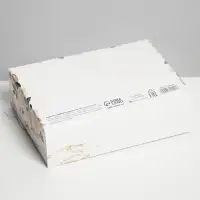 Коробка подарочная складная, упаковка, &laquo;8 марта, золото&raquo;, 16.5&times;12&times;5 см
