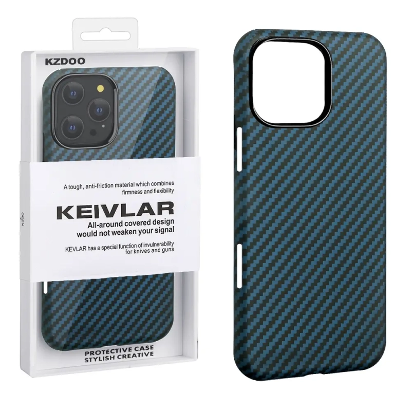 Чехол iPh 16 Pro Max Kevlar Blue K-DOO