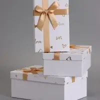 Наборок коробок 3 в 1 прямоугольные 23*16*9.5 21*14*8.0 19*12*6.5 см