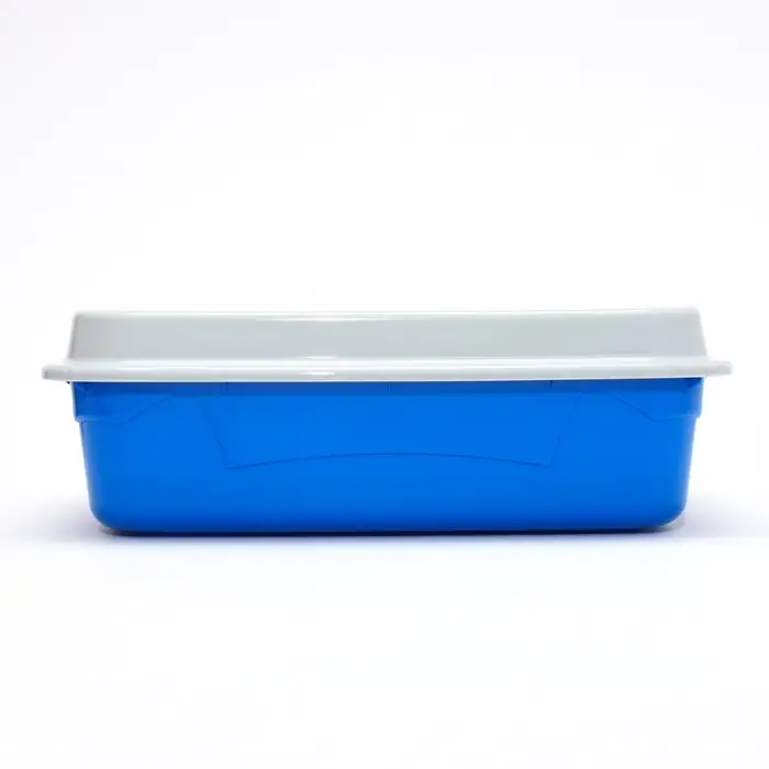 Туалет с бортом и сеткой, 45&times;34&times;15 см, синий/серый