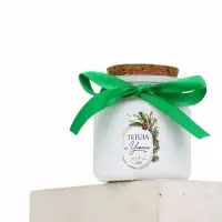 Ароматическая свеча в матовом стакане «С Новым годом», аромат хвойный лес