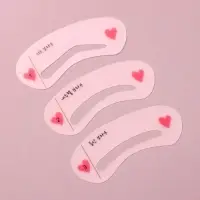 Трафареты для макияжа и коррекции бровей, набор - 3 шт.